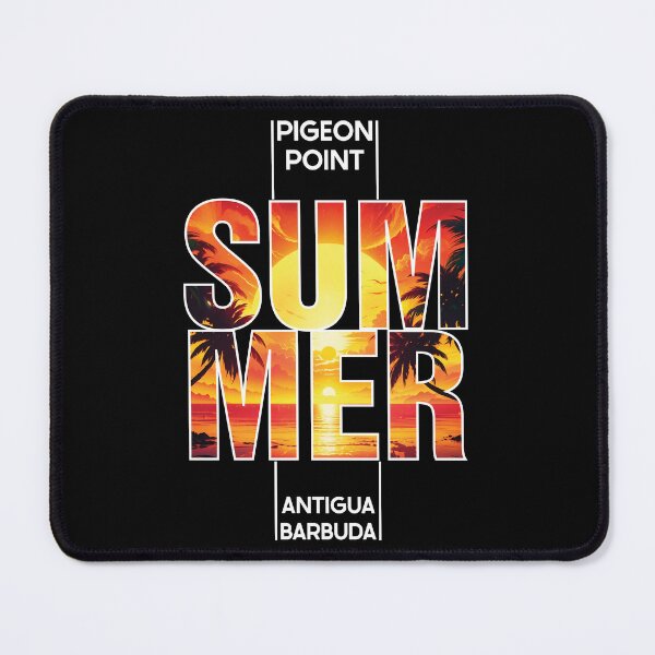 Item preview, Pigeon Point SUMMER - Antigua & Barbuda Sunset Typography designed and sold by cotros.