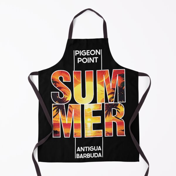 Item preview, Pigeon Point SUMMER - Antigua & Barbuda Sunset Typography designed and sold by cotros.