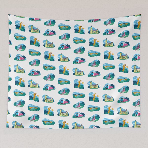 Item preview, Luxembourg Pattern Design – Iconic Luxembourg Landmarks Gift & Souvenir designed and sold by ExpatStories.