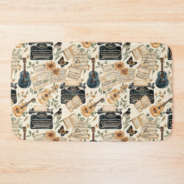 Item preview, Vintage Typewriters & Guitars with Sheet Music designed and sold by FolkloreShoppe.