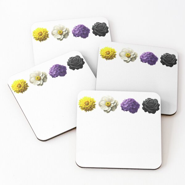 Item preview, Subtle Non Binary Flowers Pride Month LGBTQ designed and sold by Kimberley King Art  King Art.