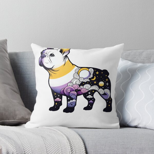 Item preview, Subtle Non Binary French Bulldog Moon Pride Month LGBTQ designed and sold by Kimberley King Art  King Art.