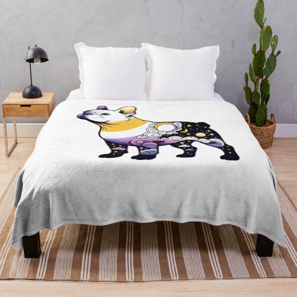 Item preview, Subtle Non Binary French Bulldog Moon Pride Month LGBTQ designed and sold by Kimberley King Art  King Art.