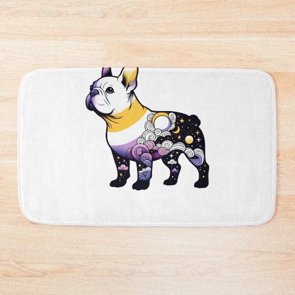 Item preview, Subtle Non Binary French Bulldog Moon Pride Month LGBTQ designed and sold by Kimberley King Art  King Art.