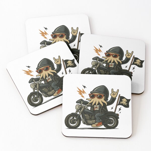 Item preview, Chipirón Motero – Tentacles on Wheels designed and sold by MejorConCopas.