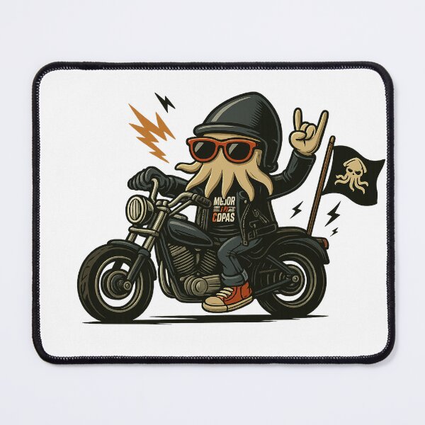 Item preview, Chipirón Motero – Tentacles on Wheels designed and sold by MejorConCopas.