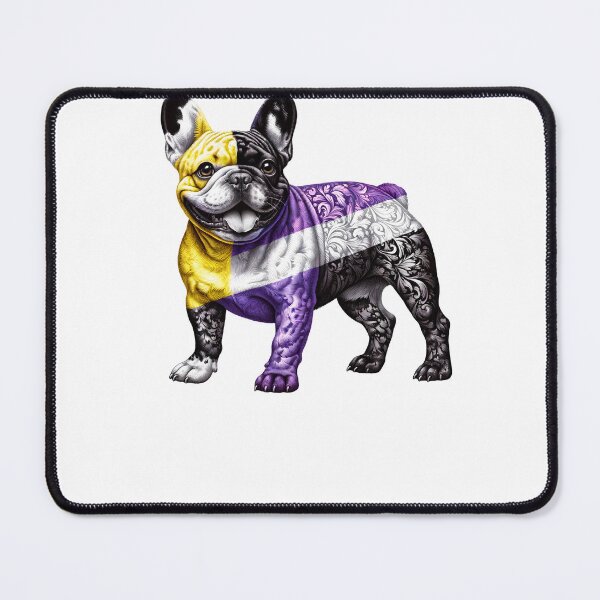 Item preview, Subtle Non Binary French Bulldog Pride Month LGBTQ designed and sold by Kimberley King Art  King Art.