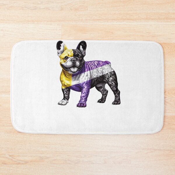 Item preview, Subtle Non Binary French Bulldog Pride Month LGBTQ designed and sold by Kimberley King Art  King Art.