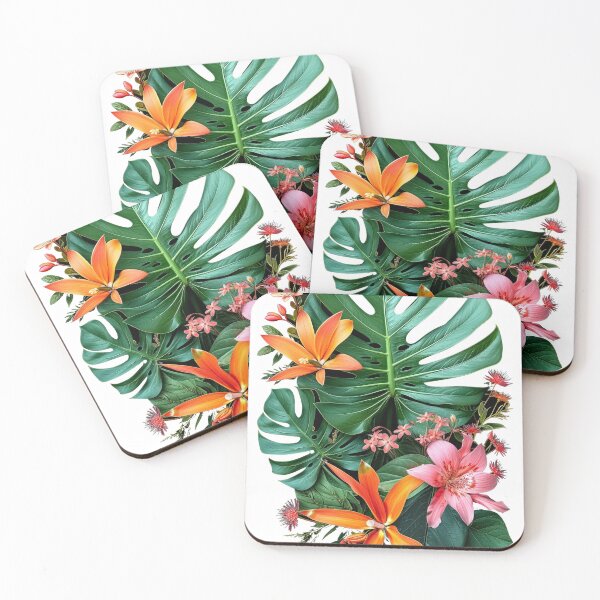 Item preview, Monstera and Flowering Tropical Collage 4 designed and sold by SparroCreative.