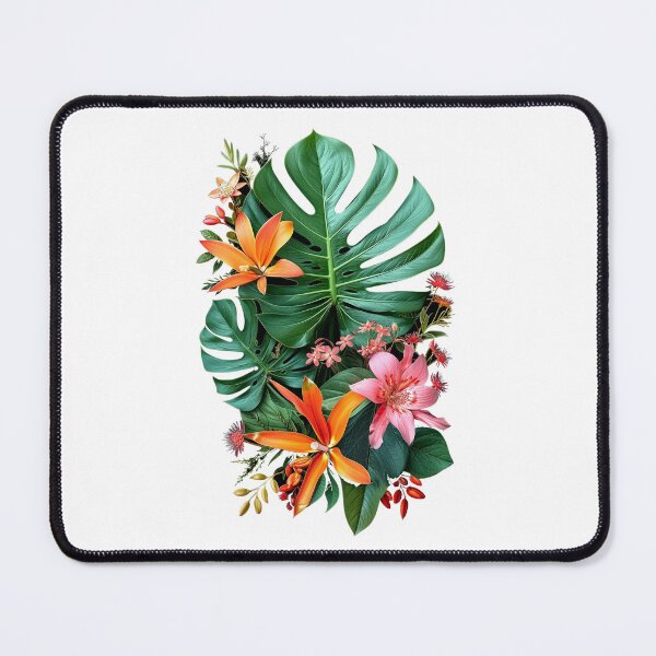 Item preview, Monstera and Flowering Tropical Collage 4 designed and sold by SparroCreative.