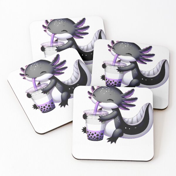 Item preview, Kawaii Axolotl Asexual Bubble Tea LGBT Subtle Pride Month designed and sold by Kimberley King Art  King Art.