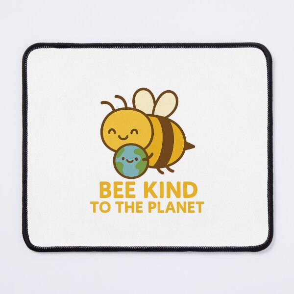 Item preview, Bee Kind to the Planet – Cute Smiling Bee with Earth Cartoon Design designed and sold by DJCApparel.
