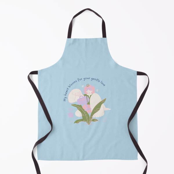 Artikelvorschau, Gartenarbeit Cottagecore Sapphic Powder Blue Floral Love Sticker entworfen und verkauft von KhataCloset.