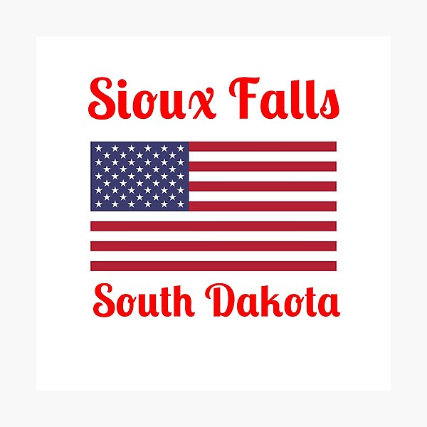 Item preview, Sioux Falls South Dakota - Stylish Prints, designed and sold by Fleetwood1994.