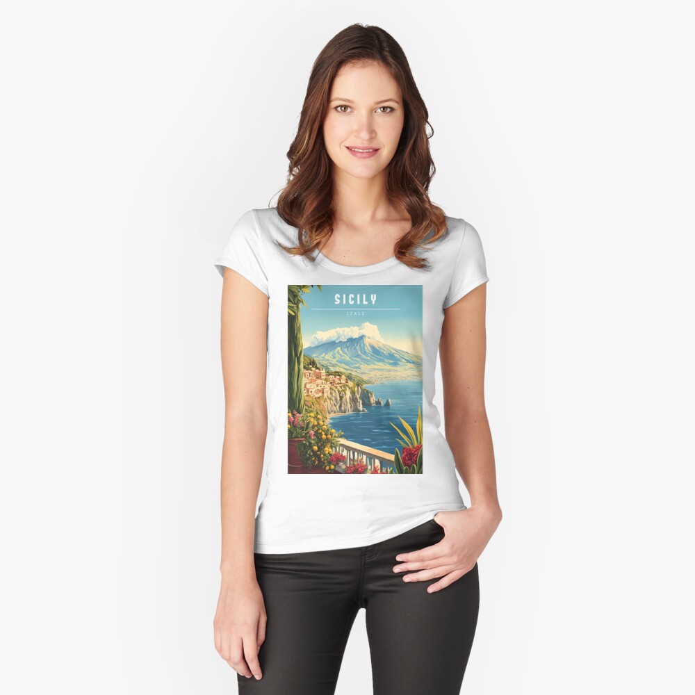 Item preview, Fitted Scoop T-Shirt designed and sold by StrasserArt.