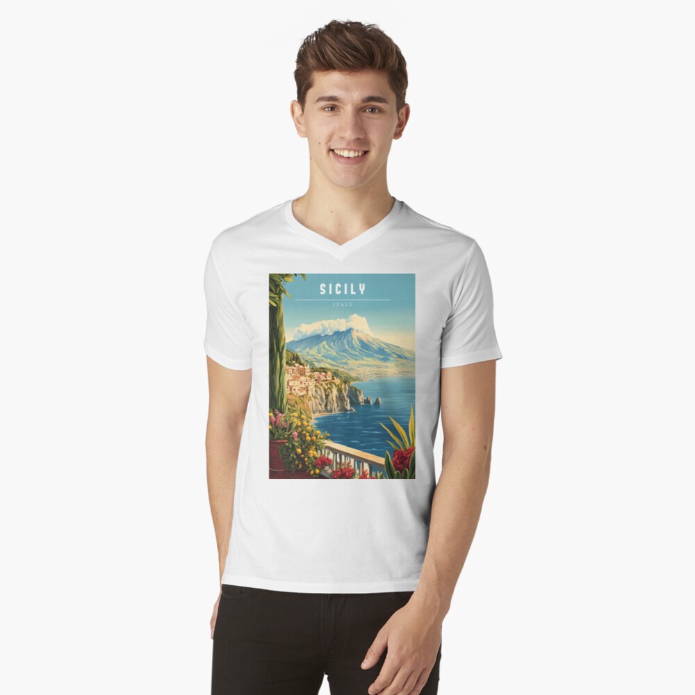 Item preview, V-Neck T-Shirt designed and sold by StrasserArt.