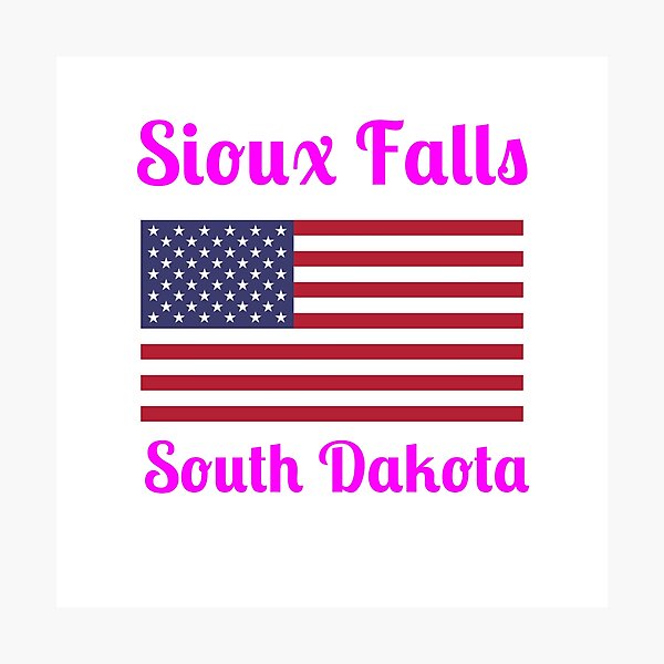 Item preview, Sioux Falls South Dakota - Stylish Prints, designed and sold by Fleetwood1994.