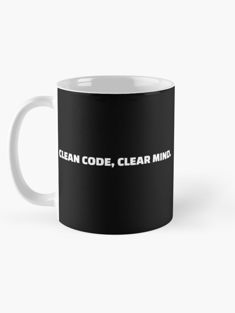 Thumbnail 5 of 6, Coffee Mug, Clean code, clear mind designed and sold by Redstrawberry13.