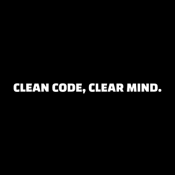 Artwork thumbnail, Clean code, clear mind by Redstrawberry13