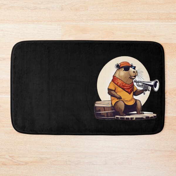 Item preview, Crazy Capybara playing trumpet designed and sold by A-Szczesniak.