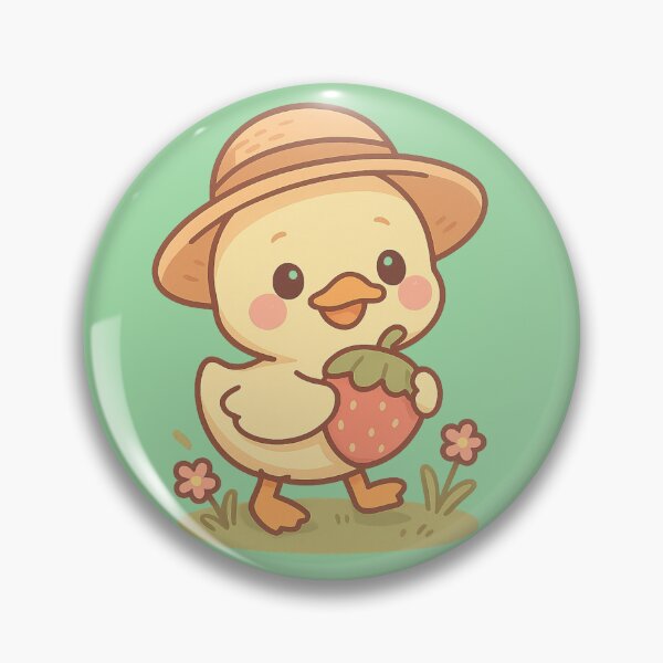 Item preview, Cute Duckling with Hat – Kawaii Countryside Walk designed and sold by neopeIina.