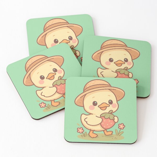 Item preview, Cute Duckling with Hat – Kawaii Countryside Walk designed and sold by neopeIina.