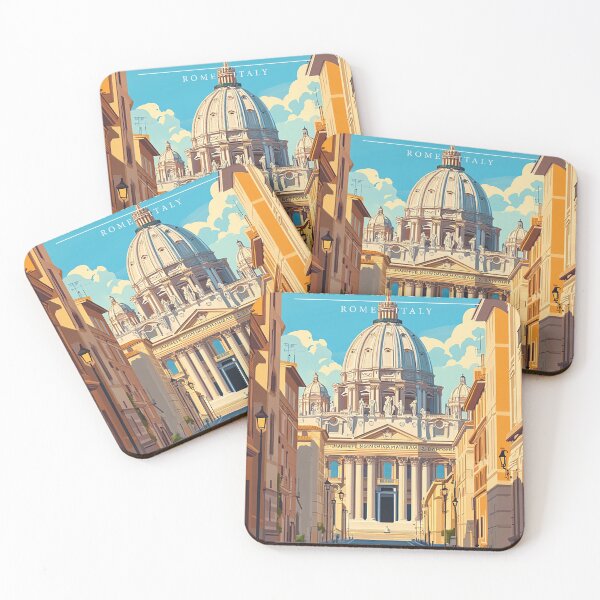 Artikelvorschau, San Giovanni di Maggiore Retro Travel Poster – Vintage Italy Church Cityscape Art entworfen und verkauft von StrasserArt.
