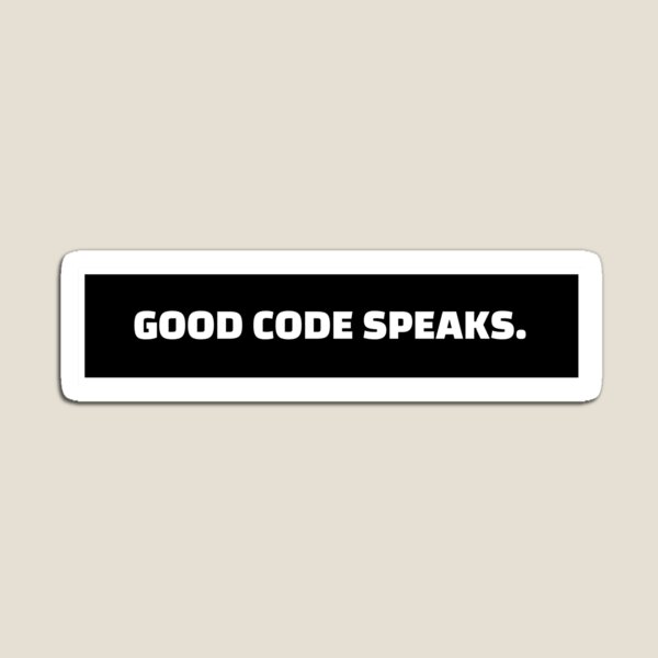 Item preview, Good code speaks designed and sold by Redstrawberry13.