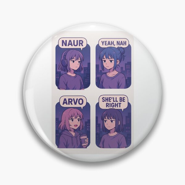 Item preview, Aussie slang lo-fi anime character edition  designed and sold by Priyan96.