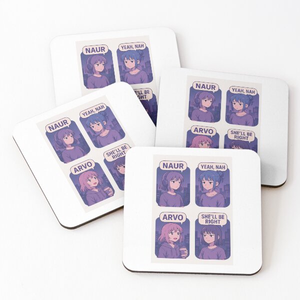 Item preview, Aussie slang lo-fi anime character edition  designed and sold by Priyan96.