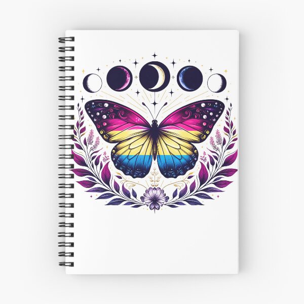 Item preview, Pansexual Pride Queer LGBT Butterfly Moon LGBTQ designed and sold by Kimberley King Art  King Art.
