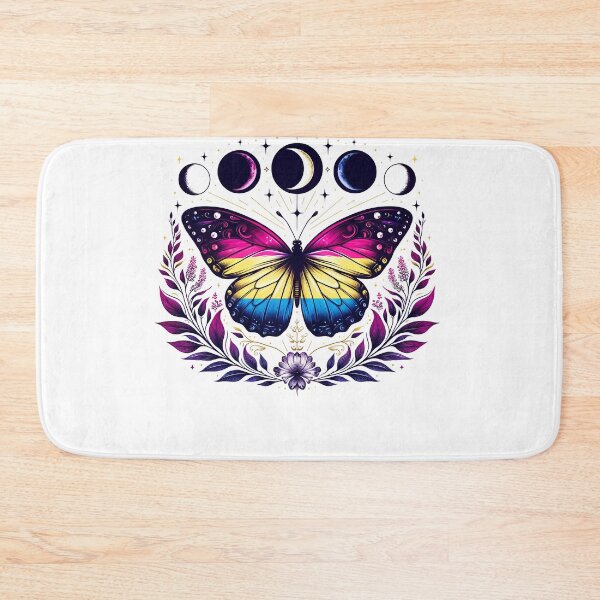 Item preview, Pansexual Pride Queer LGBT Butterfly Moon LGBTQ designed and sold by Kimberley King Art  King Art.