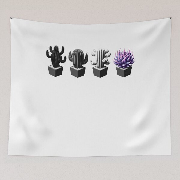 Item preview, Asexual Pride Plan Cactus LGBT Month Subtle Discreet designed and sold by Kimberley King Art  King Art.