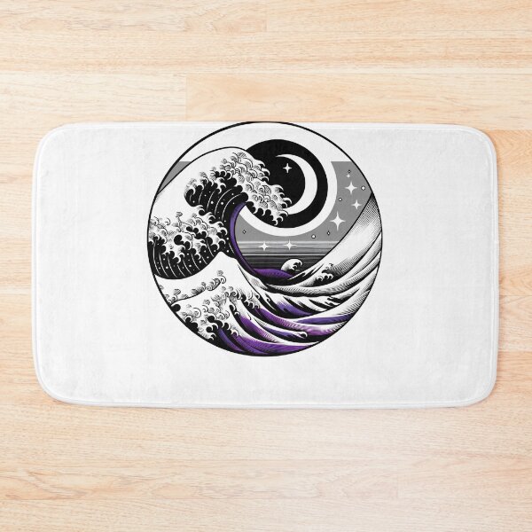Item preview, Asexual Pride LGBT Month Japanese Art Subtle Discreet designed and sold by Kimberley King Art  King Art.