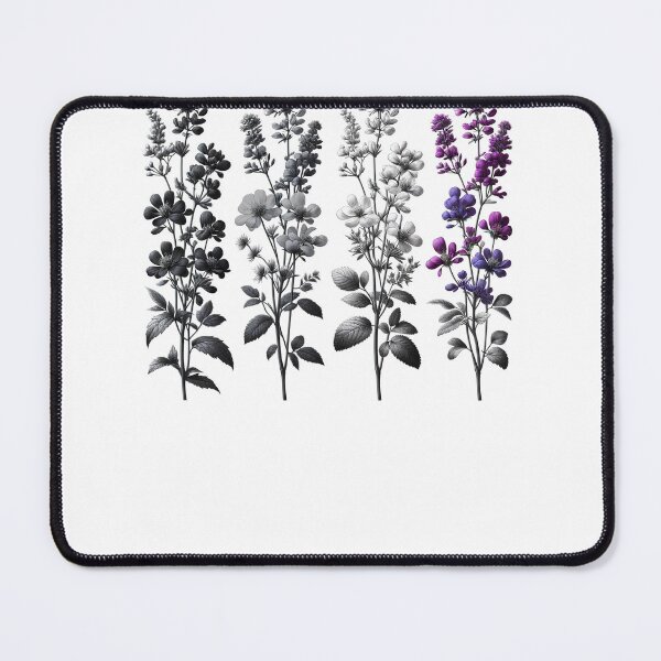 Item preview, Asexual Pride Wildflower LGBT Month Subtle Discreet designed and sold by Kimberley King Art King Art.