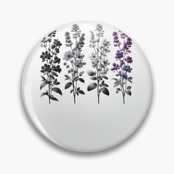 Item preview, Asexual Pride Wildflower LGBT Month Subtle Discreet designed and sold by Kimberley King Art  King Art.