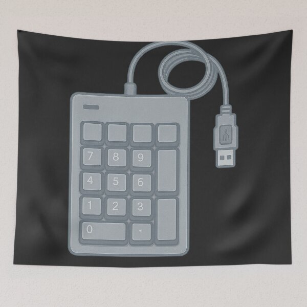 Item preview, Retro USB Numeric Keypad – Symbol of Essential Tech designed and sold by AleTot.