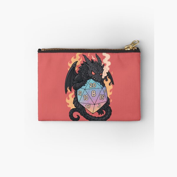 Item preview, Dados D20 Dragón Negro DnD designed and sold by Pastel Purrade.