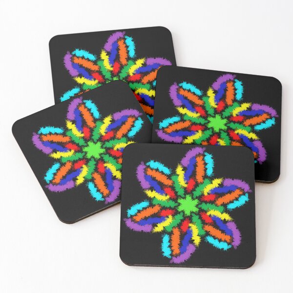 Item preview, Rainbow colors flower designed and sold by Stefrait-7.