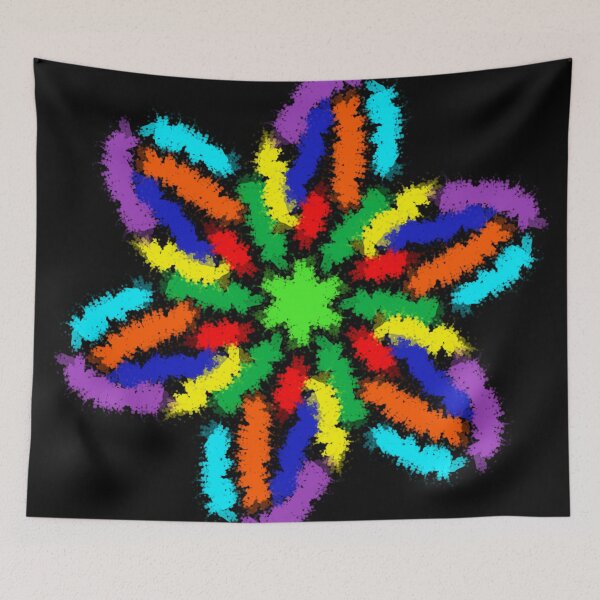 Item preview, Rainbow colors flower designed and sold by Stefrait-7.