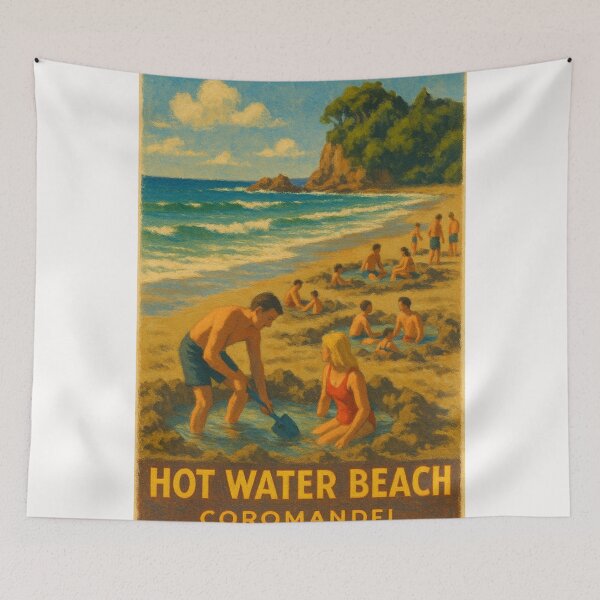 Item preview, Hot Water Beach Coromandel – Natural Geothermal Pools designed and sold by Places On Earth.