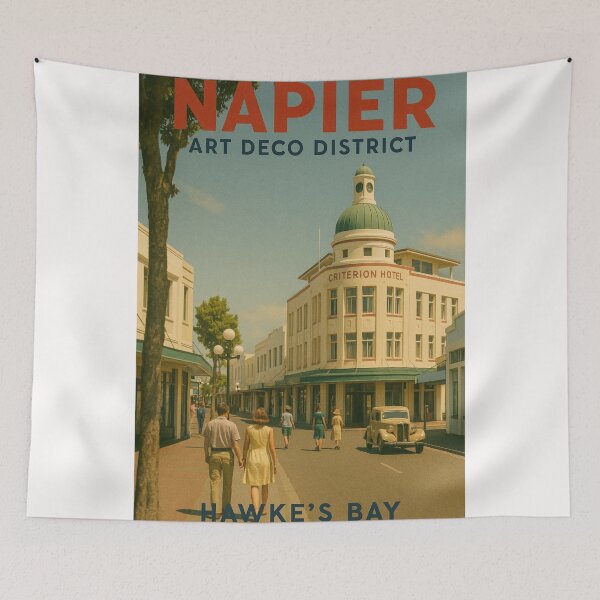 Item preview, Napier Art Deco District – Criterion Hotel in Hawke’s Bay designed and sold by Places On Earth.