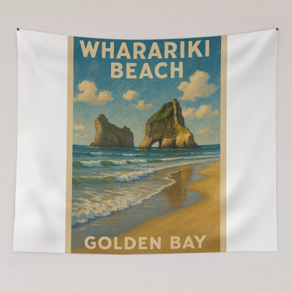 Item preview, Wharariki Beach Sea Stacks – Golden Bay Coastal Beauty designed and sold by Places On Earth.
