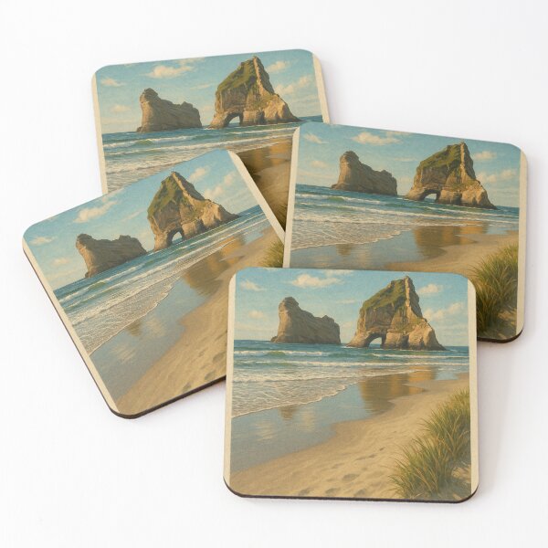 Item preview, Wharariki Beach with Sand Dunes and Sea Stacks – Tasman designed and sold by Places On Earth.