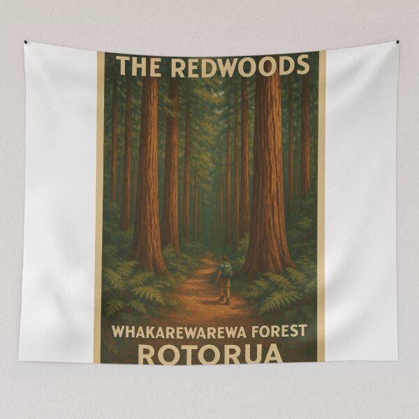 Item preview, The Redwoods Rotorua – Whakarewarewa Forest Walk designed and sold by Places On Earth.