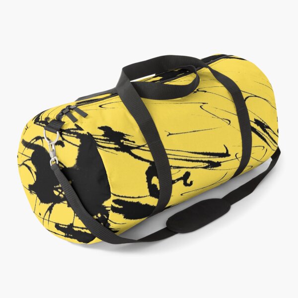 Item preview, Black paint splatter on yellow designed and sold by AnnArtshock.