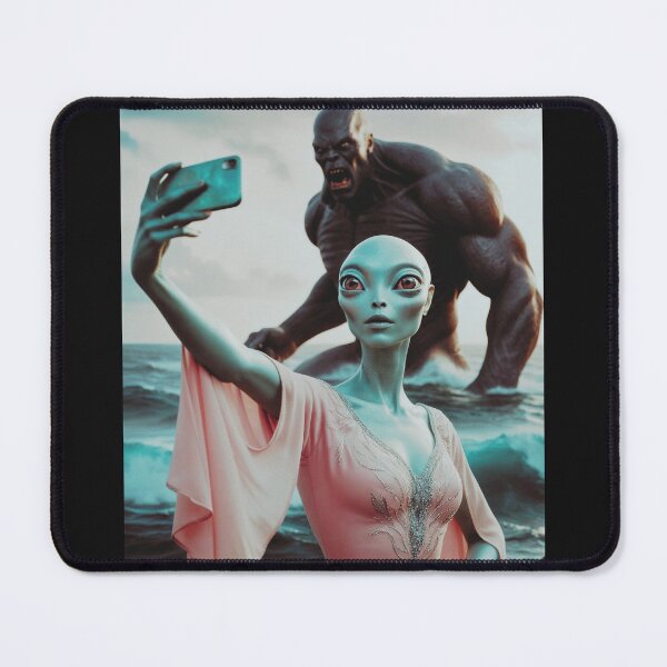 Item preview, Alien Selfie with Giant designed and sold by StaggDevon.