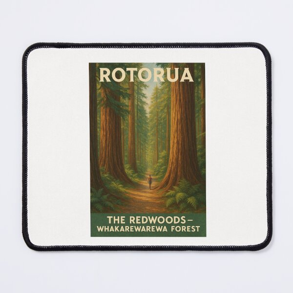 Item preview, The Redwoods Forest Walk – Whakarewarewa, Rotorua designed and sold by Places On Earth.