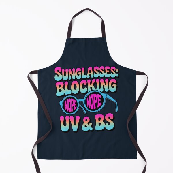 Item preview, Sunglasses: Blocking UV & BS Funny Summer Quote designed and sold by Jollys-ArtShop.