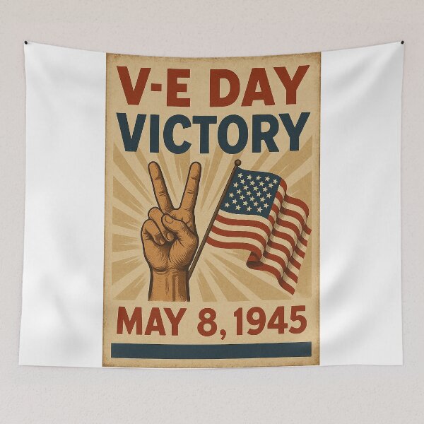 Item preview, VE Day Poster designed and sold by Skyframe Aviation.